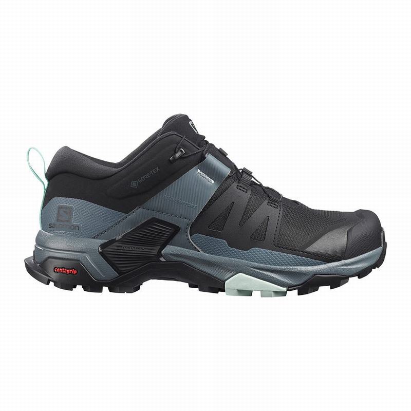 Salomon X ULTRA 4 GORE-TEX Zapatillas Trekking Mujer - Negras / Azules - Colombia (20479-LURZ)